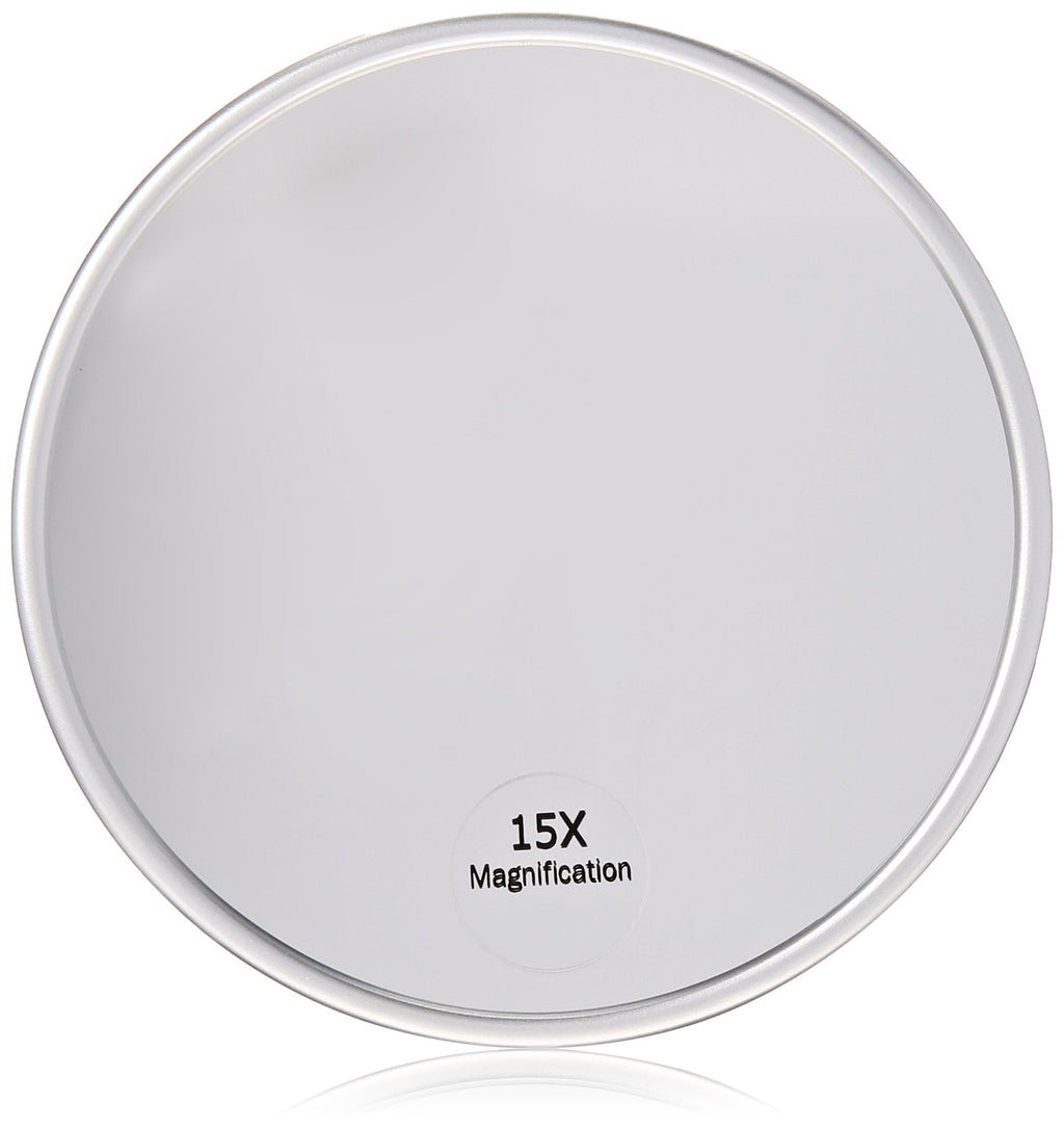 Harry D Koenig & Co 15x Magnification Mirror with Suction Cup – Round 5 Inch