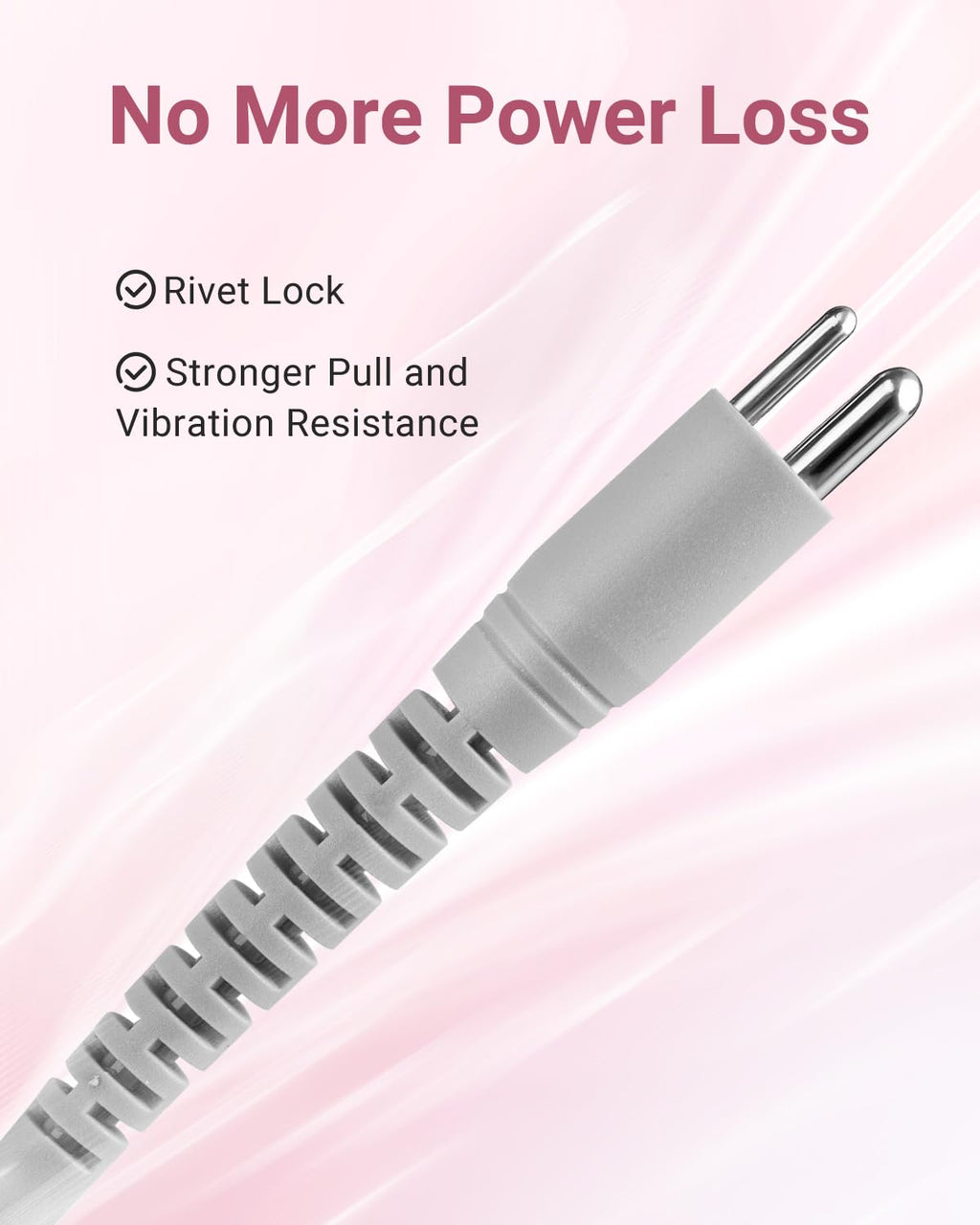 Hasakhi Handpiece Wire for Nail Drill – Durable 2-Pin Cord for SC320H/SC320I/SC320C/SC300F/SM200F/SC330G