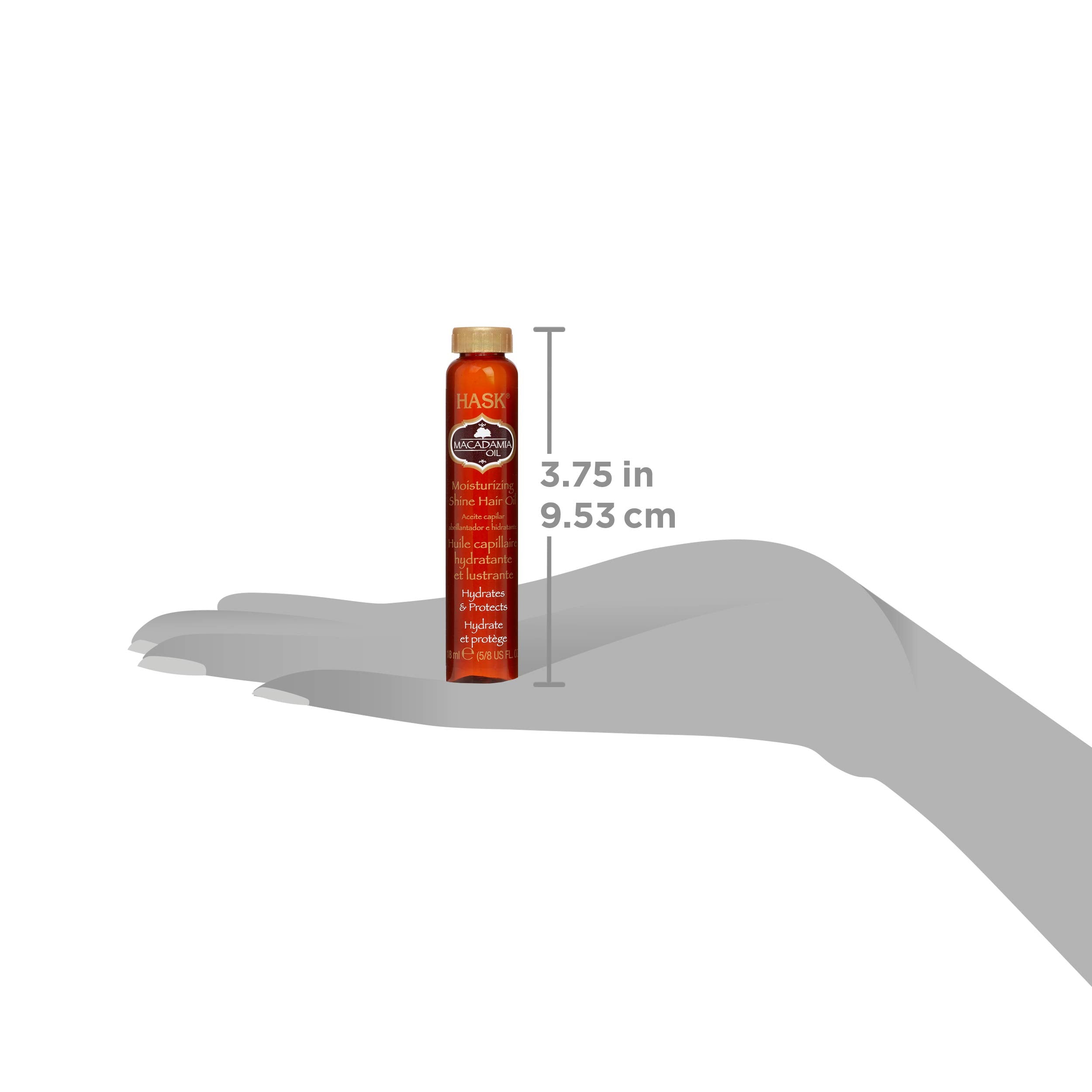 HASK Macadamia Moisturizing Hair Oil Vials – 2-Pack for Shine & Frizz Control