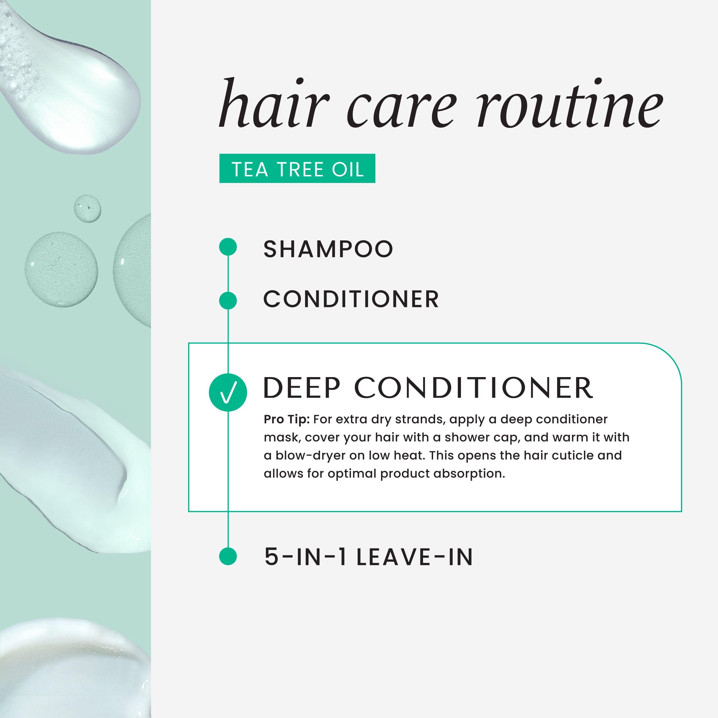 HASK Dry Shampoo Duo (4.3 oz x2) & Argan Oil Deep Conditioner Packette – Tea Tree, Color Safe