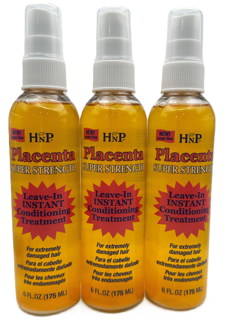 HASK Placenta Leave-In Conditioning Treatment Super Strength 6 oz | 3-Pack