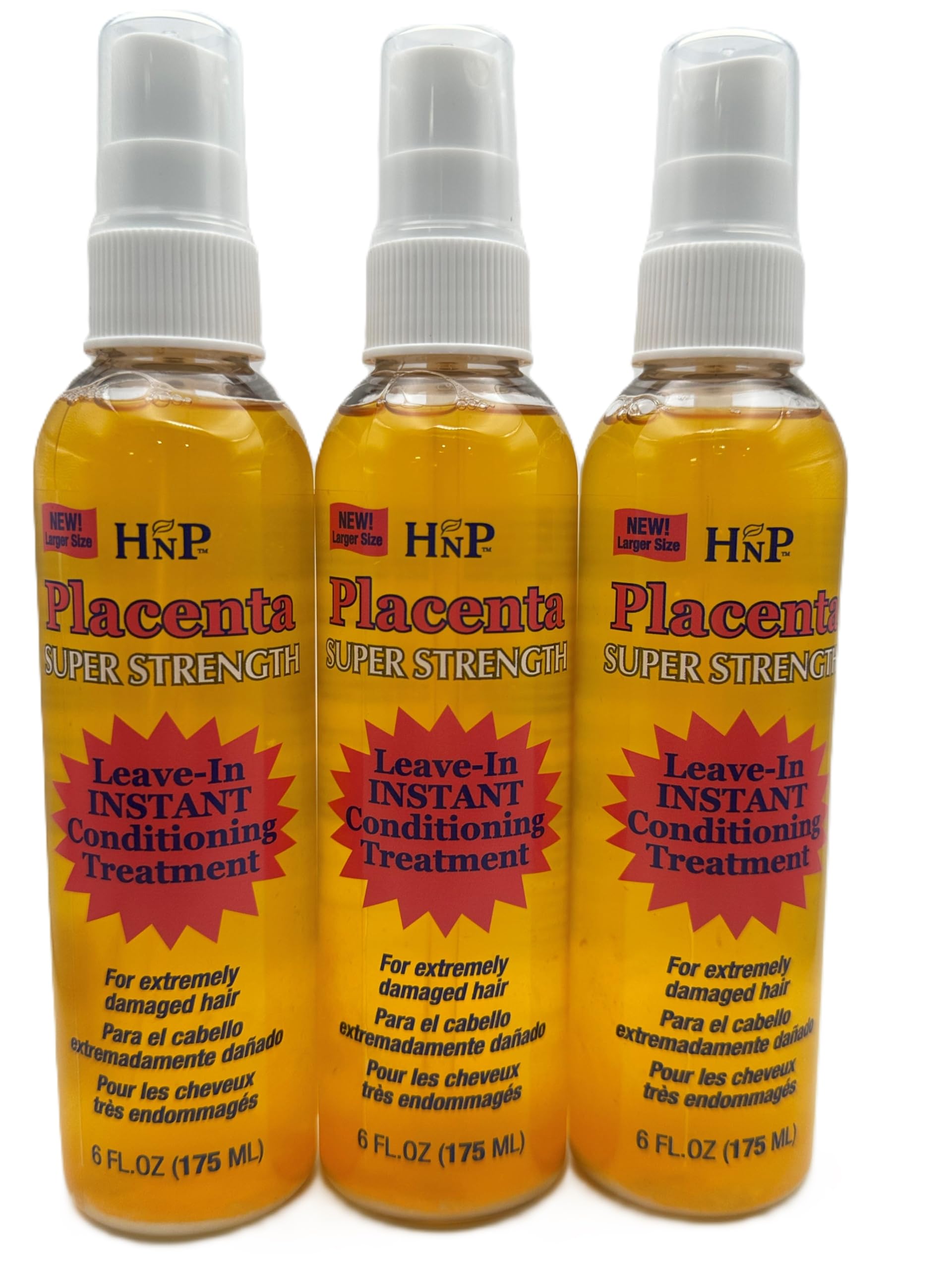 HASK Placenta Leave-In Conditioning Treatment Super Strength 6 oz | 3-Pack