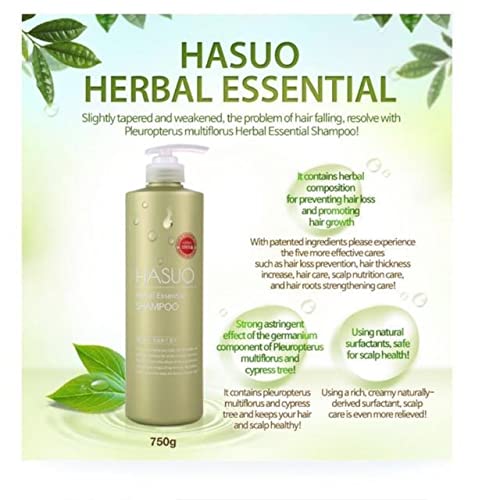 HASUO Herbal Essential Shampoo – Herbal Hair Care for Scalp Wellness