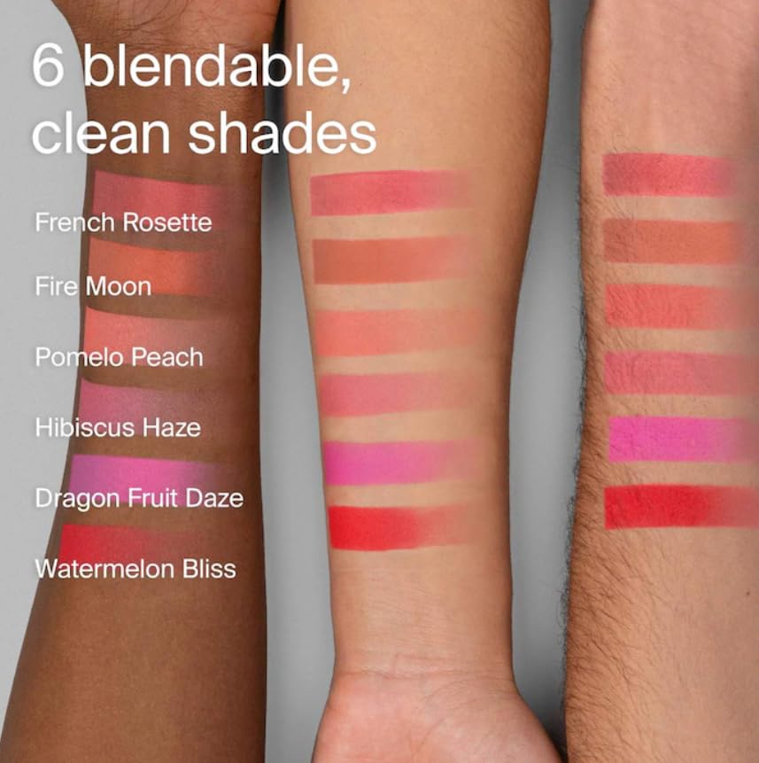 HAUS LABS Color Fuse Blush Powder Hibiscus Haze – Bonus ENTEL Blueberry Sheet Masque