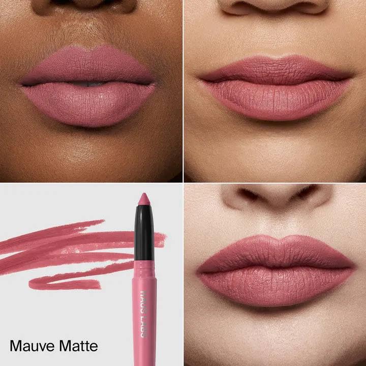 HAUS LABS by Lady Gaga Le Monster Lip Crayon Mauve Matte + ENTEL Aloe Vera Sheet Masque (BONUS)