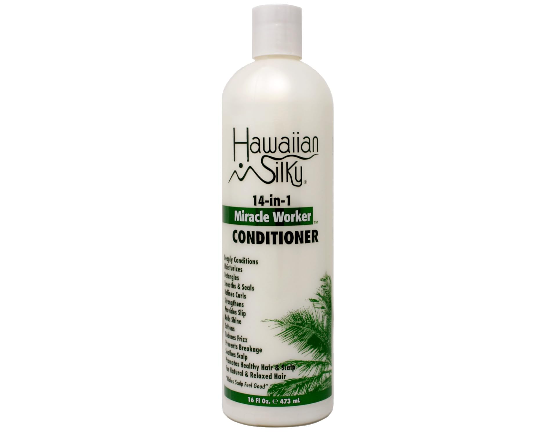 Hawaiian Silky 14-in-1 Miracle Worker Set – Shampoo, Conditioner & Activator Spray (16 oz Each)