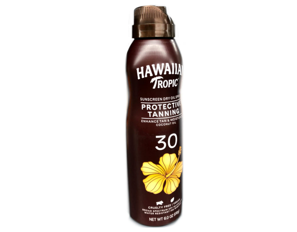 Hawaiian Tropic Dry Oil Clear Spray SPF30 – 5.2 oz Pack of 2