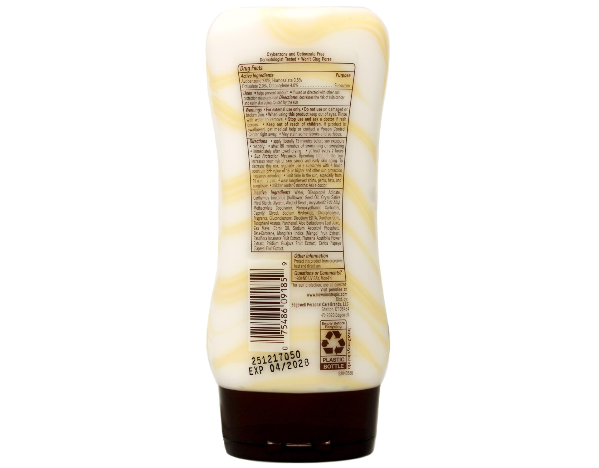 Hawaiian Tropic Silk Hydration SPF 30 Sunscreen Lotion – 6 oz | Broad Spectrum Moisturizing Sun Care