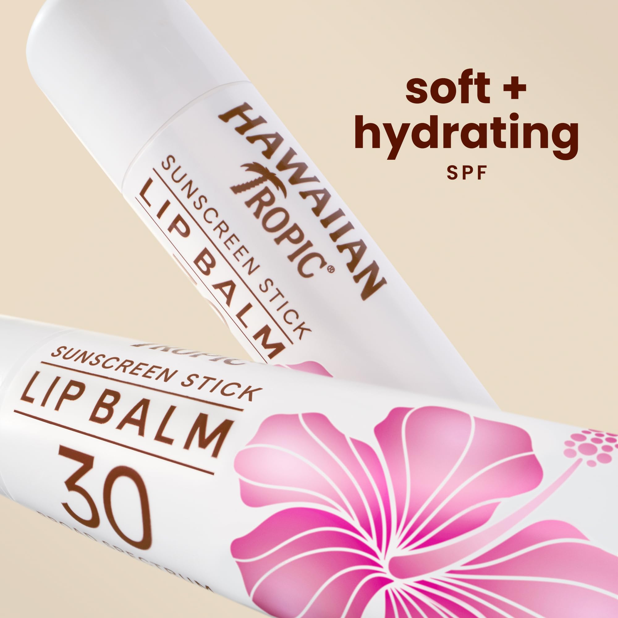 Hawaiian Tropic Tropical Lip Balm SPF 30 – 0.14oz Pack of 10 | Lip Sunscreen for Beach & Travel