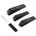 HAWATOUR Manicure Set Pedicure Kit – Heavy-Duty 4-in-1 Clippers + Nail File in Tin Case
