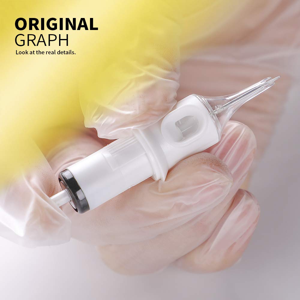 HAWINK Tattoo Cartridges #10 Bugpin 9 Magnum M-Taper – 20-Pack with Membrane (EN05S-20-1009M1)