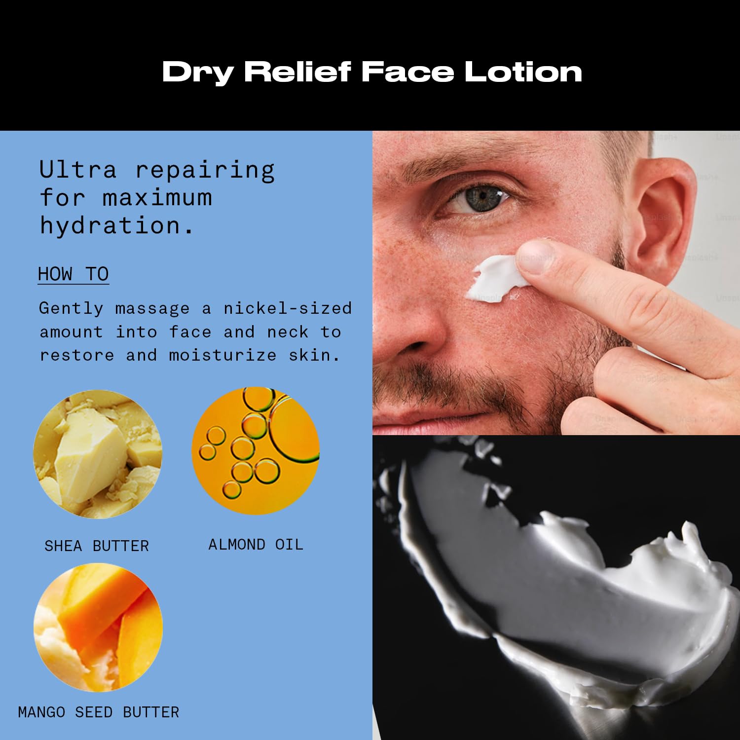 Hawthorne Men's Ultra Moisturizing Dry Relief Face Lotion – 2-Pack, 4 fl oz Each