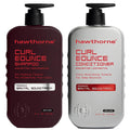 Hawthorne Curl Bounce Shampoo & Conditioner Set for Men – Sulfate Free, Sandalwood, 16 oz Each