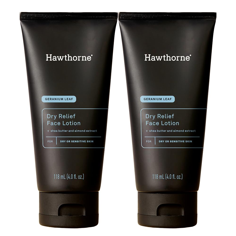 Hawthorne Men's Ultra Moisturizing Dry Relief Face Lotion – 2-Pack, 4 fl oz Each