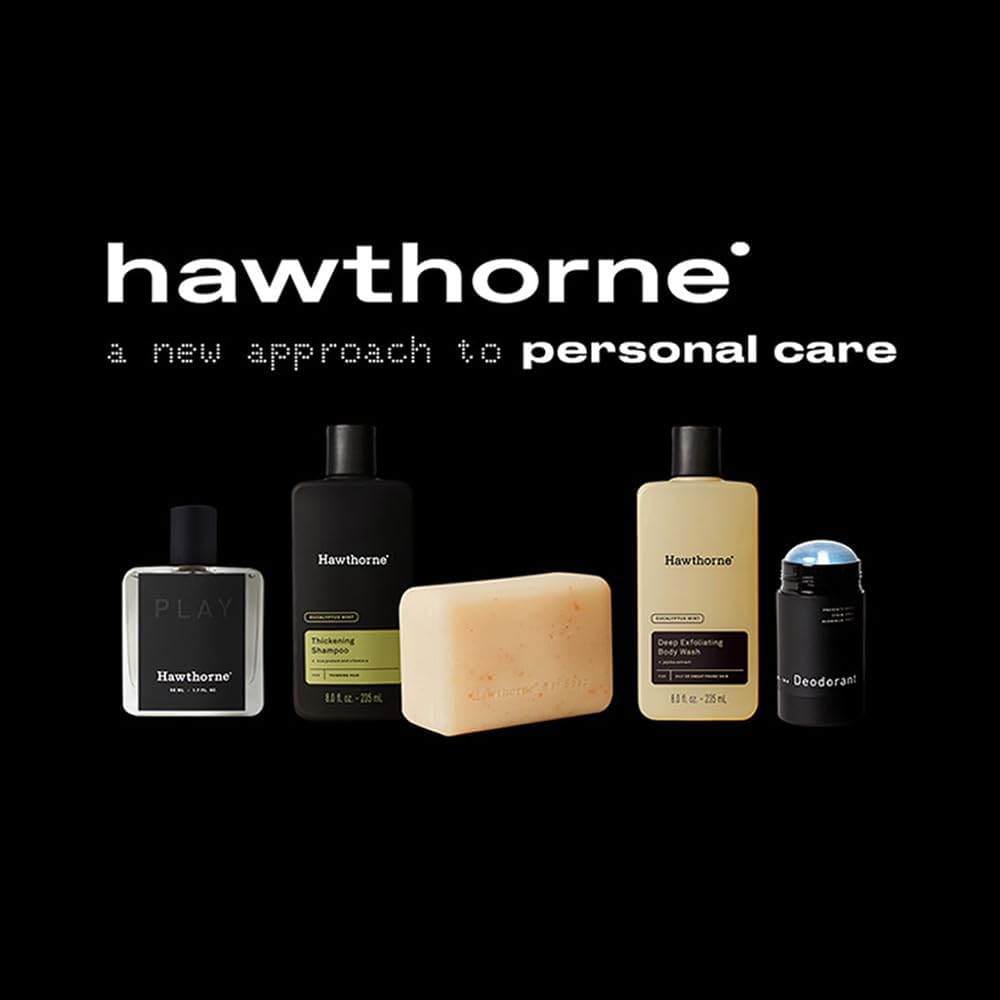 Hawthorne Thicker Hair Shampoo & Conditioner Set for Men – Sulfate Free, Paraben Free, 8 oz Each