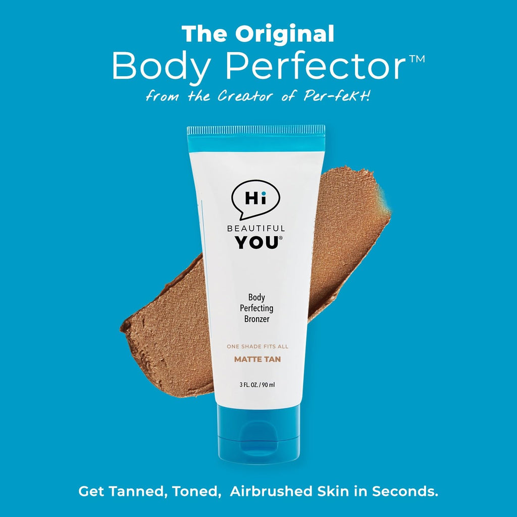 BE YOU BODY by HBY | Body Perfecting Bronzer – Instant Sunless Glow, Transfer- and Sweat-Resistant