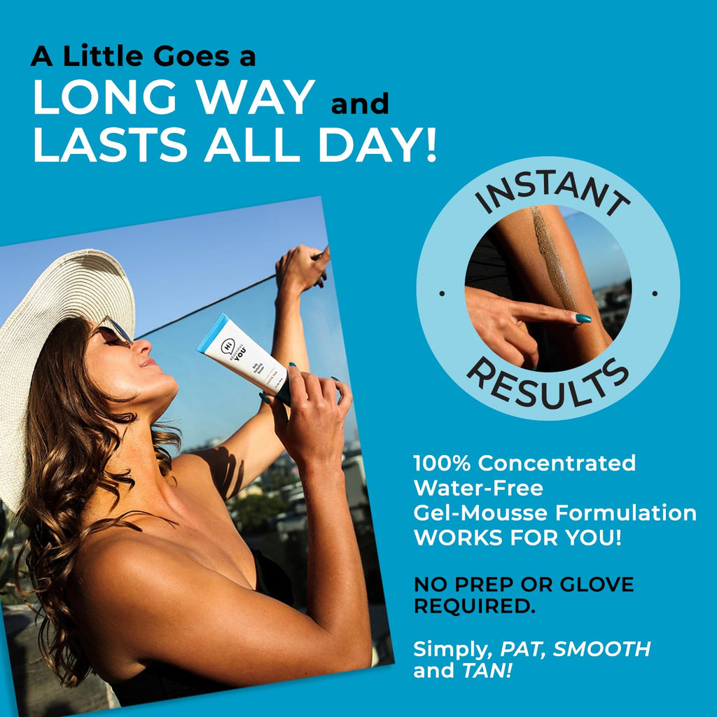 BE YOU BODY by HBY | Body Perfecting Bronzer – Instant Sunless Glow, Transfer- and Sweat-Resistant