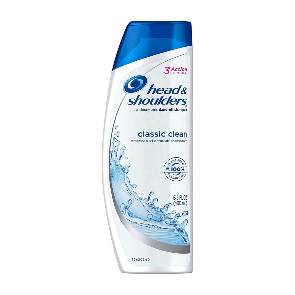 Head & Shoulders Classic Clean Dandruff Shampoo 13.5 oz - 2 Pack | Hydrazinc Formula