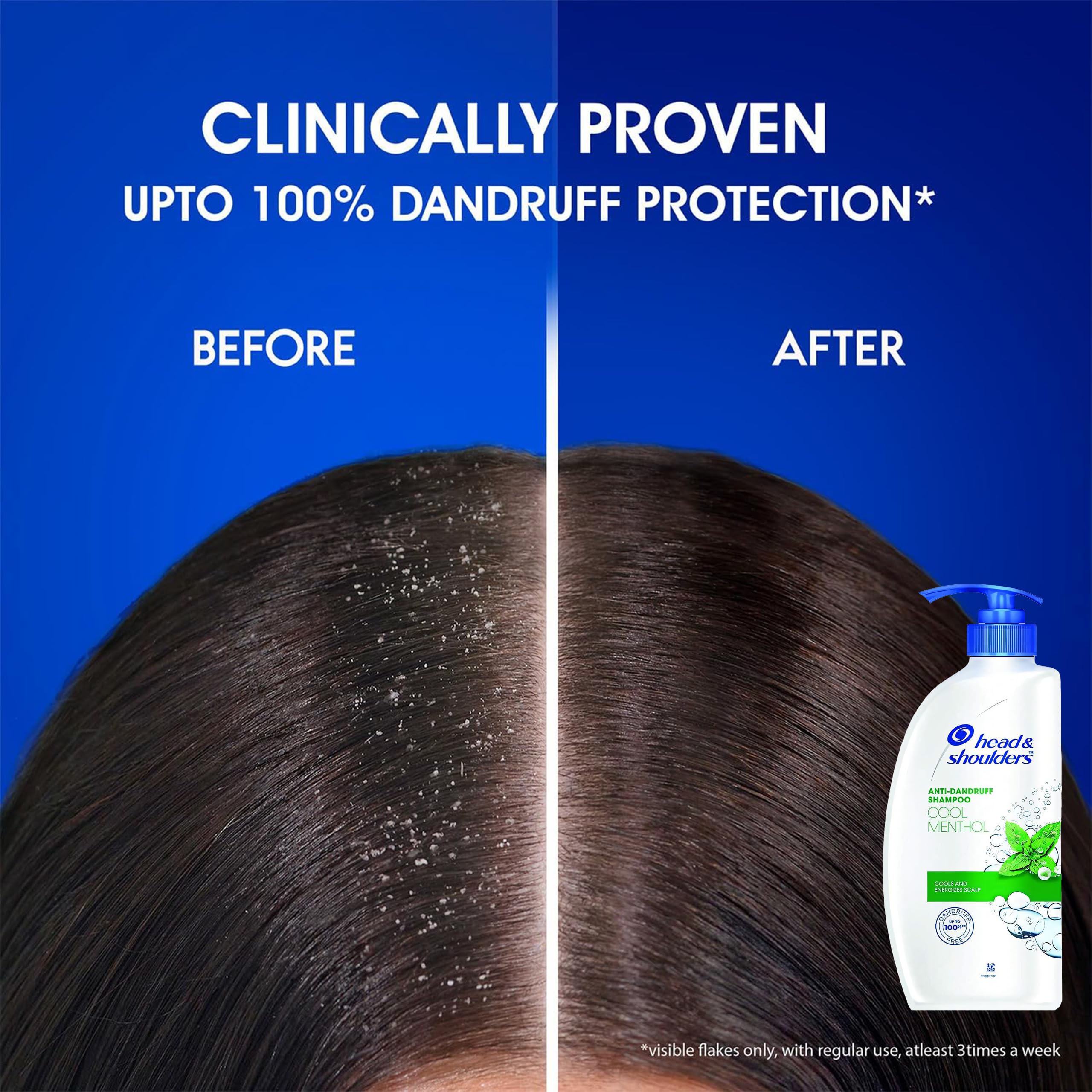 Head & Shoulders Cool Menthol Anti-Dandruff Shampoo – 2 Pack, 22 oz Pumps