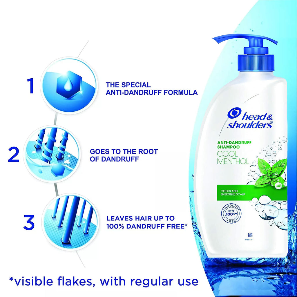 Head & Shoulders Cool Menthol Anti-Dandruff Shampoo – 2 Pack, 22 oz Pumps