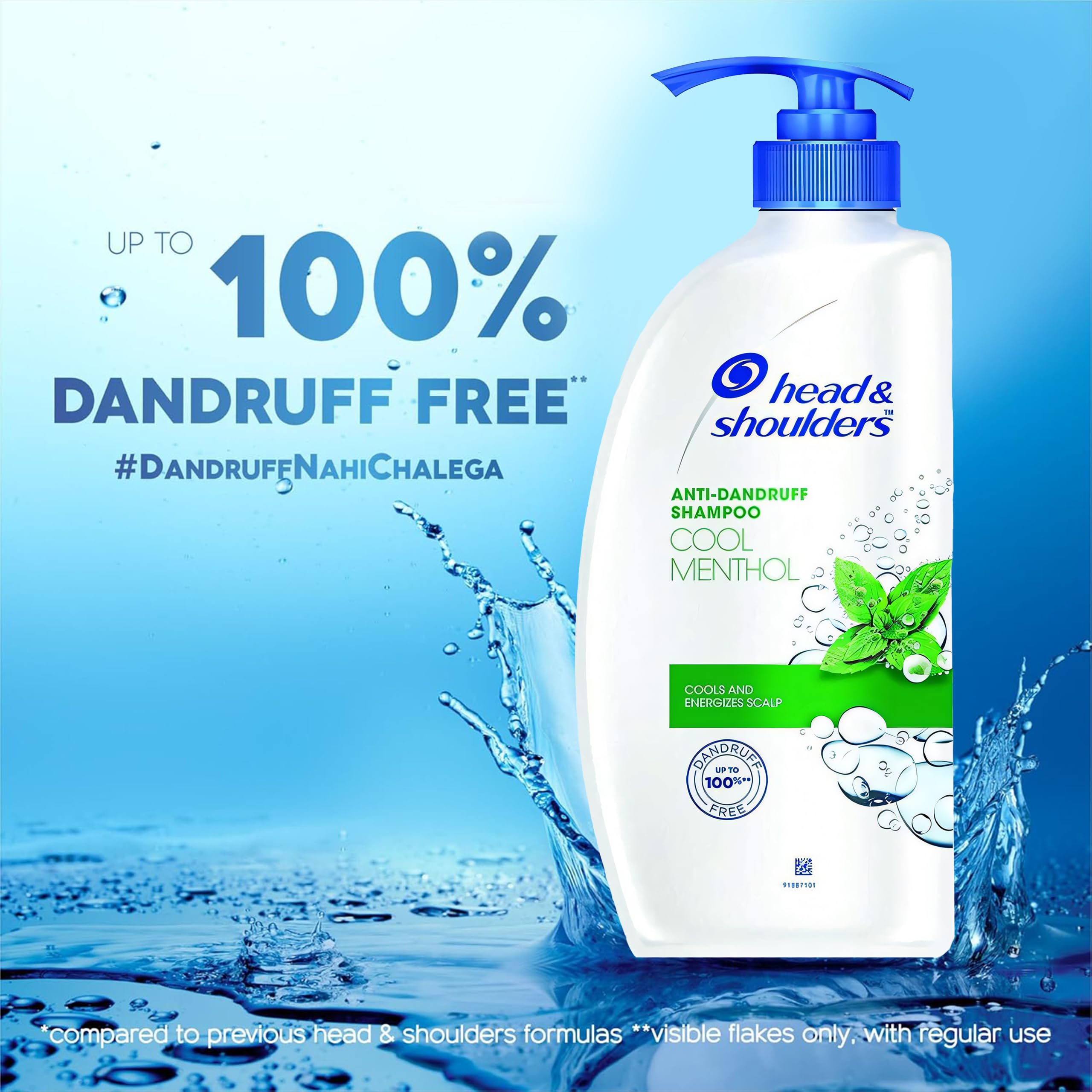 Head & Shoulders Cool Menthol Anti-Dandruff Shampoo – 2 Pack, 22 oz Pumps