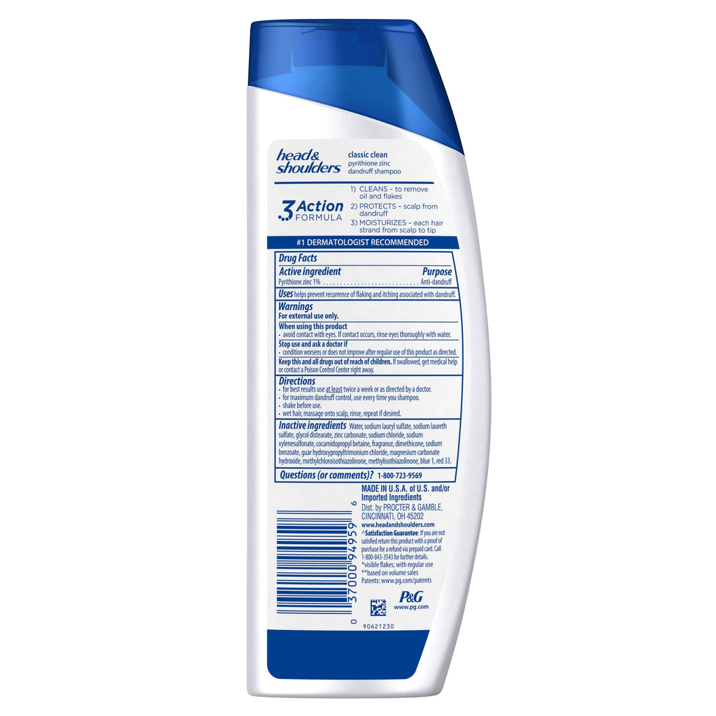 Head & Shoulders Classic Clean Anti-Dandruff Shampoo – 8.45 fl oz x6 (50.7 fl oz Total)