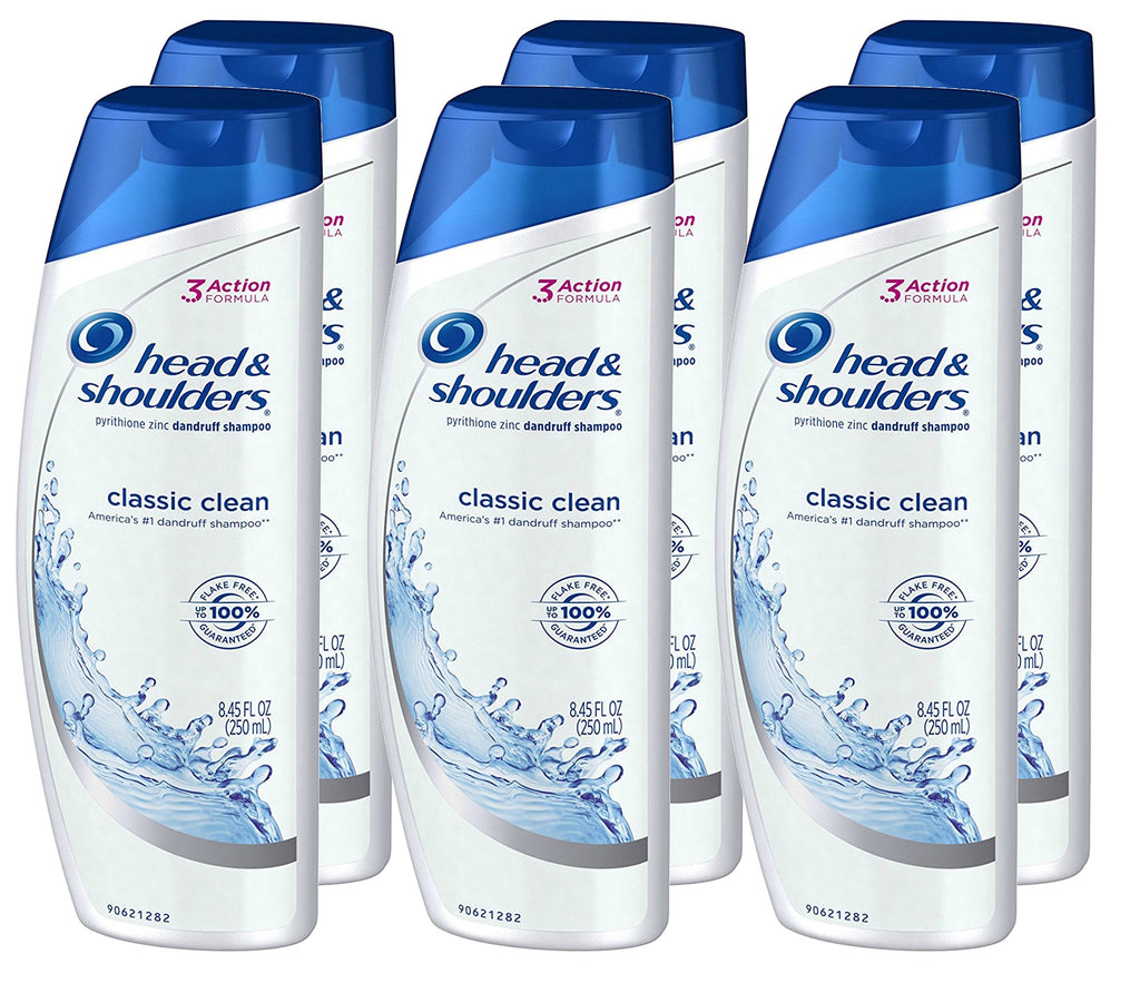 Head & Shoulders Classic Clean Anti-Dandruff Shampoo – 8.45 fl oz x6 (50.7 fl oz Total)