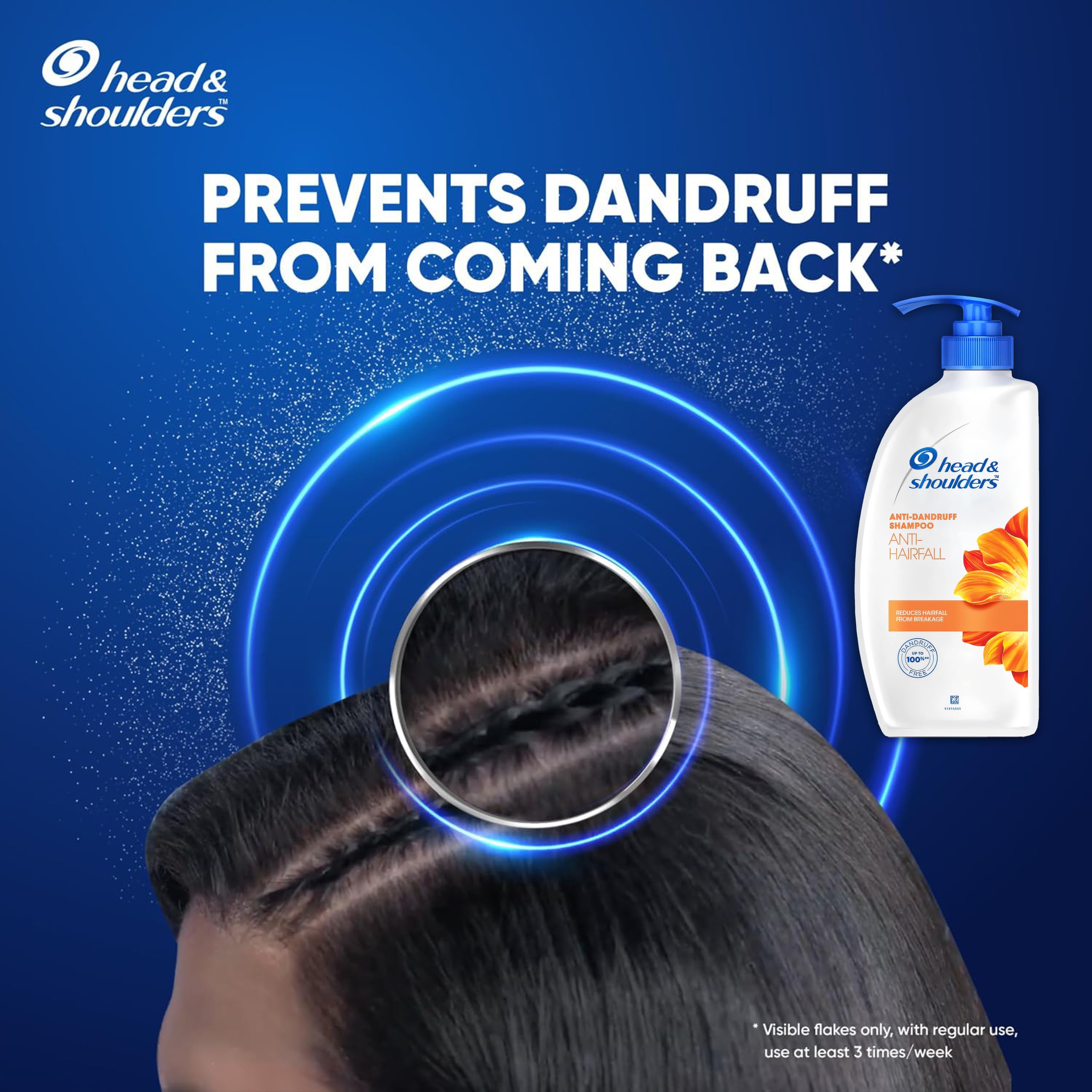 Head & Shoulders Anti Hair Fall Shampoo – 2-Pack Anti Dandruff, 22 oz Pump Bottles