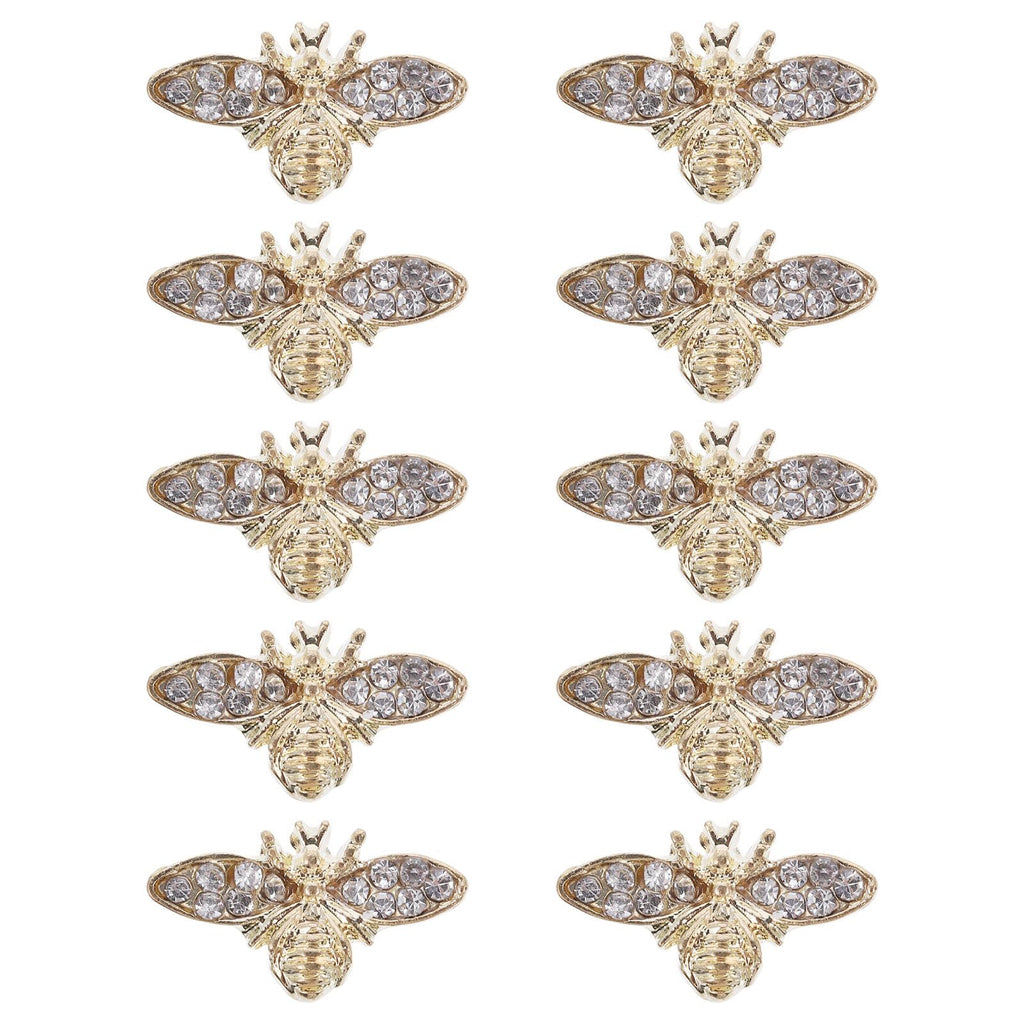 Healeved Bee Nail Charms 3D Alloy – Retro Nail Art Accessories for Acrylic & Natural Nails
