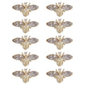 Healeved Bee Nail Charms 3D Alloy – Retro Nail Art Accessories for Acrylic & Natural Nails