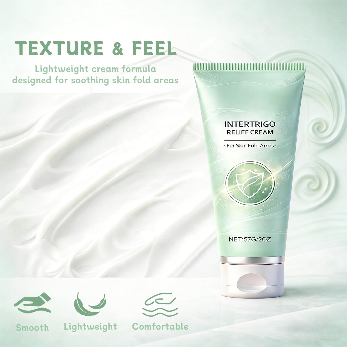 Healora Intertrigo Cream – Non-Steroid Skin Fold Care with Zinc Oxide & Undecylenic Acid