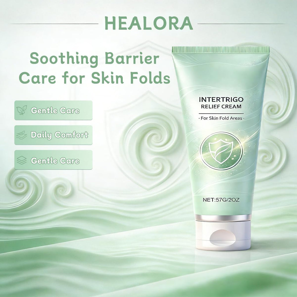 Healora Intertrigo Cream – Non-Steroid Skin Fold Care with Zinc Oxide & Undecylenic Acid