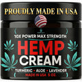 Healthergize Hemp Cream Maximum Strength — Full Body Hemp Lotion, Non-Greasy, USA Made