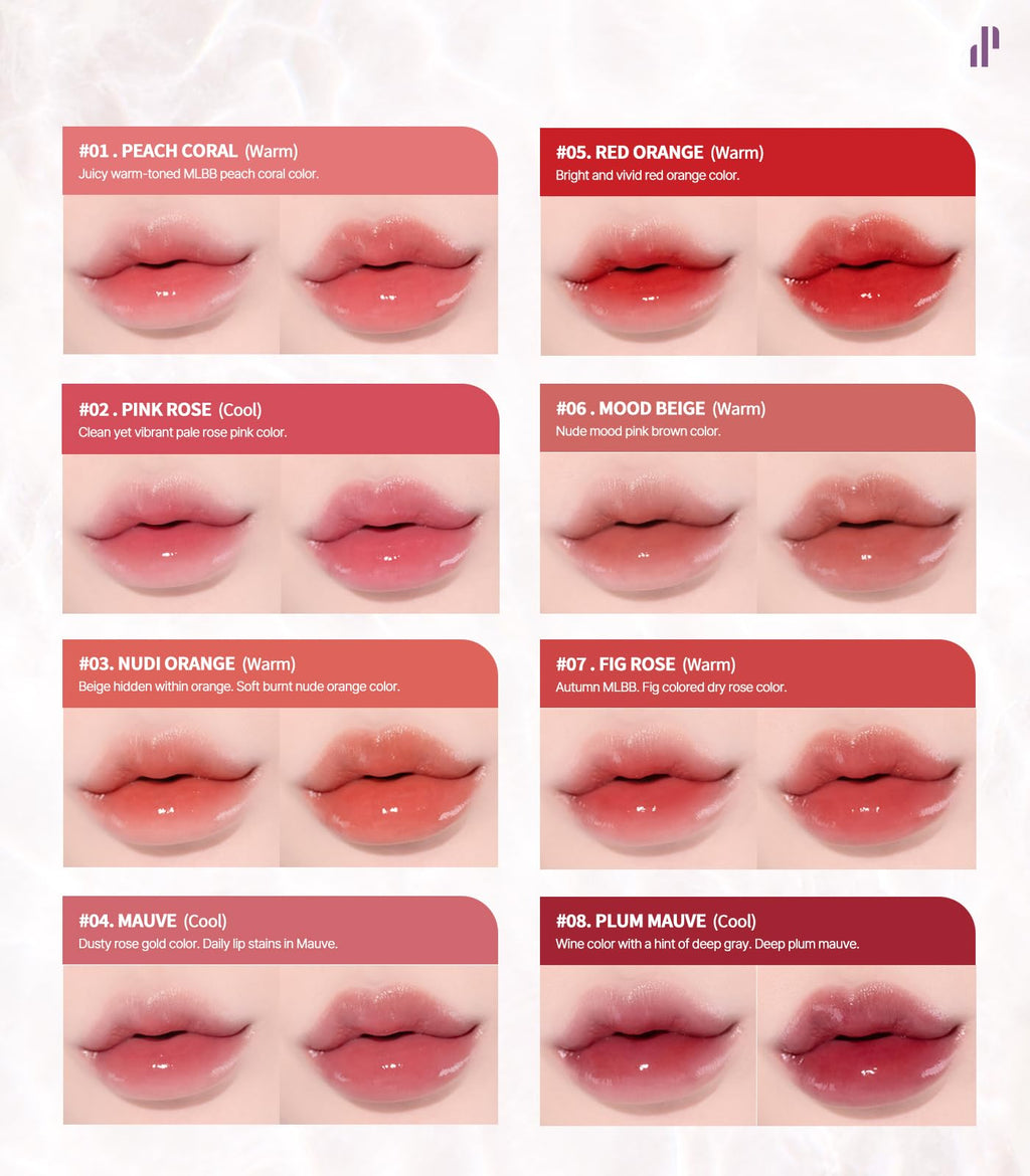 Heart Percent Just Coral Lip Tint – Dote On Mood Pure Glow, Lightweight Hydration
