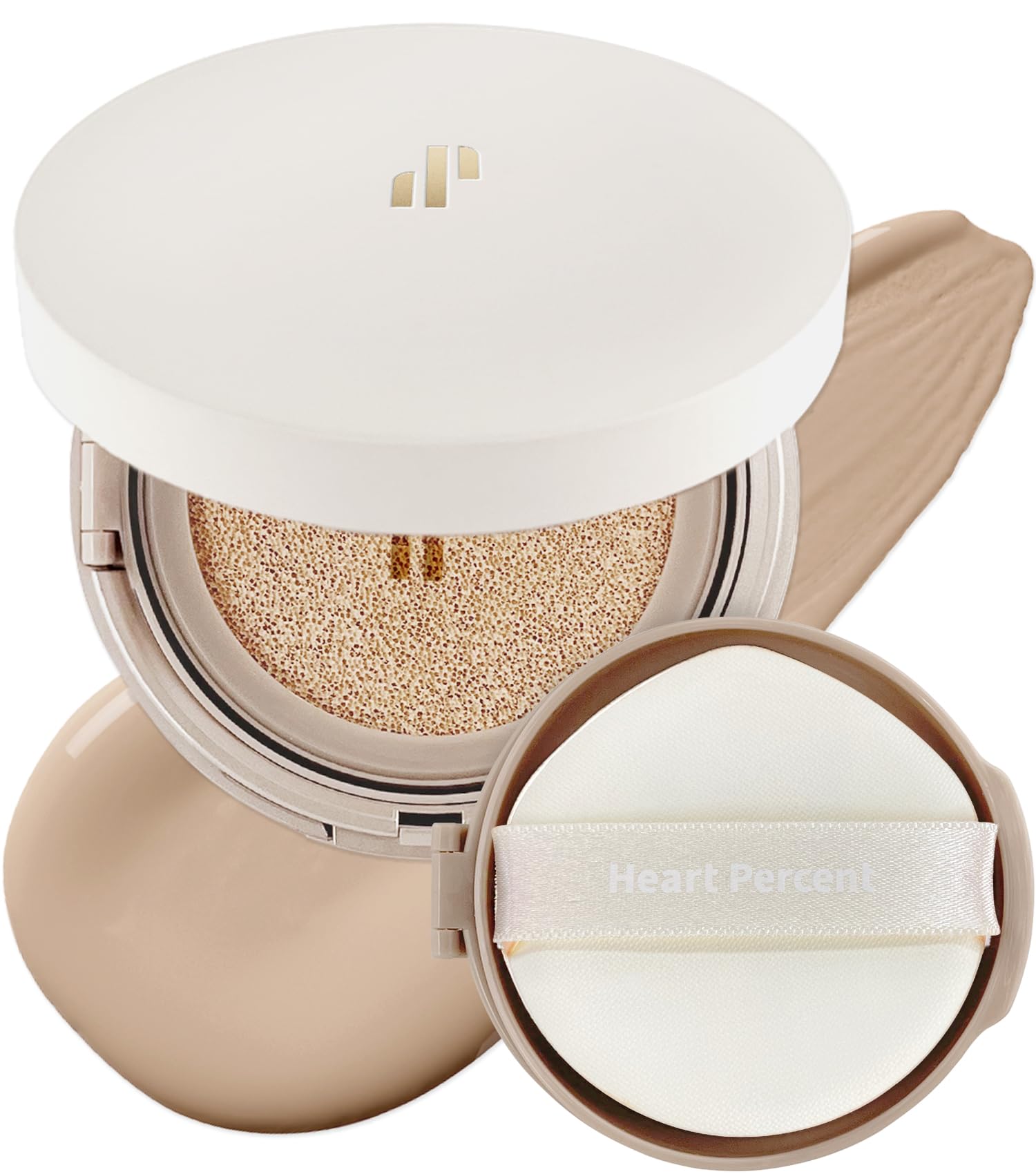 Heart Percent Dote on Mood Layer Cushion SPF 50+/PA+++ with Refill – Satin Glow Full Coverage Foundation (#23N)