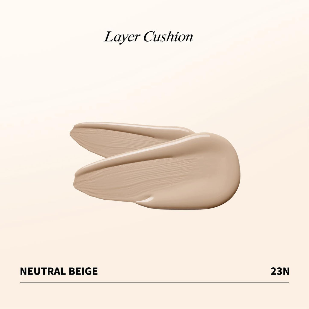 Heart Percent Dote on Mood Layer Cushion SPF 50+/PA+++ with Refill – Satin Glow Full Coverage Foundation (#23N)