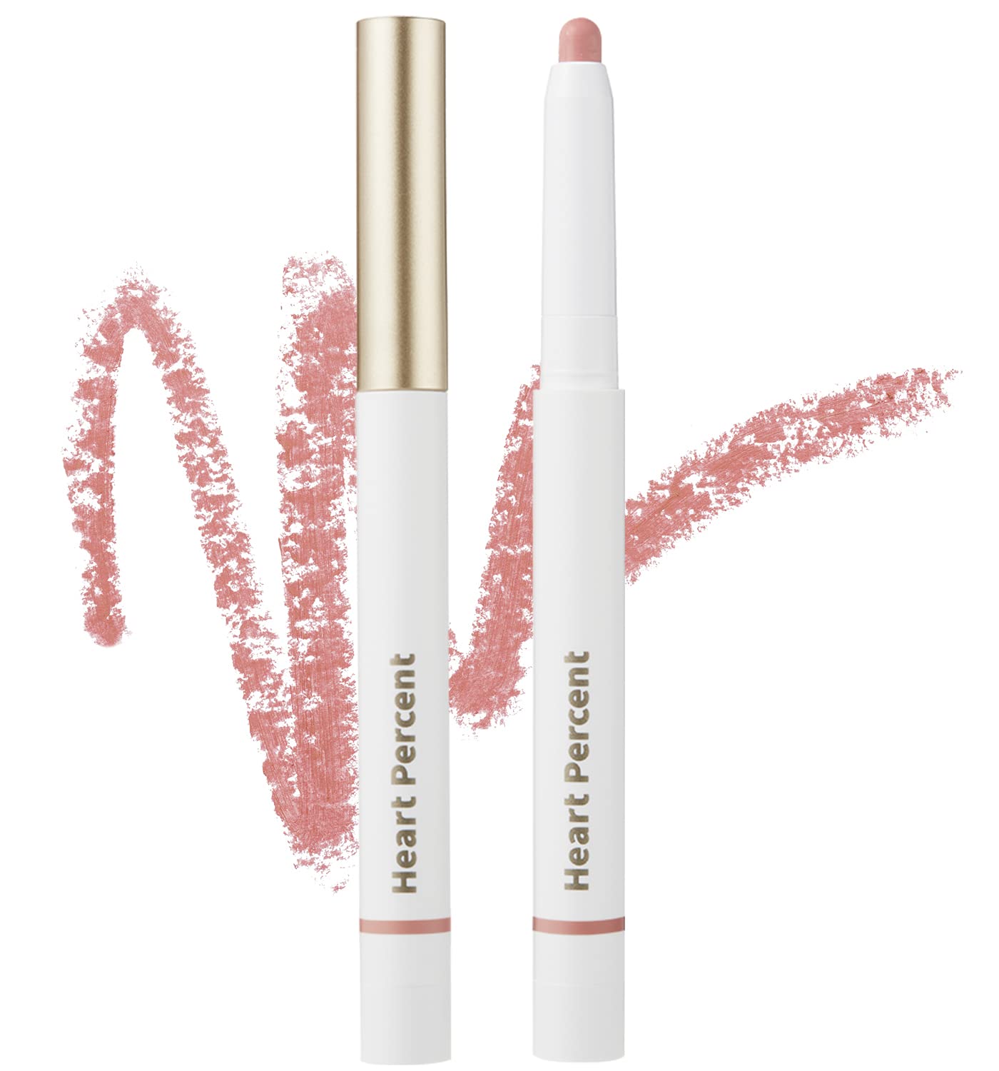 Heart Percent Dote On Mood Lip Pencil #06 Rose Beige – Long-Lasting Retractable Lip Liner