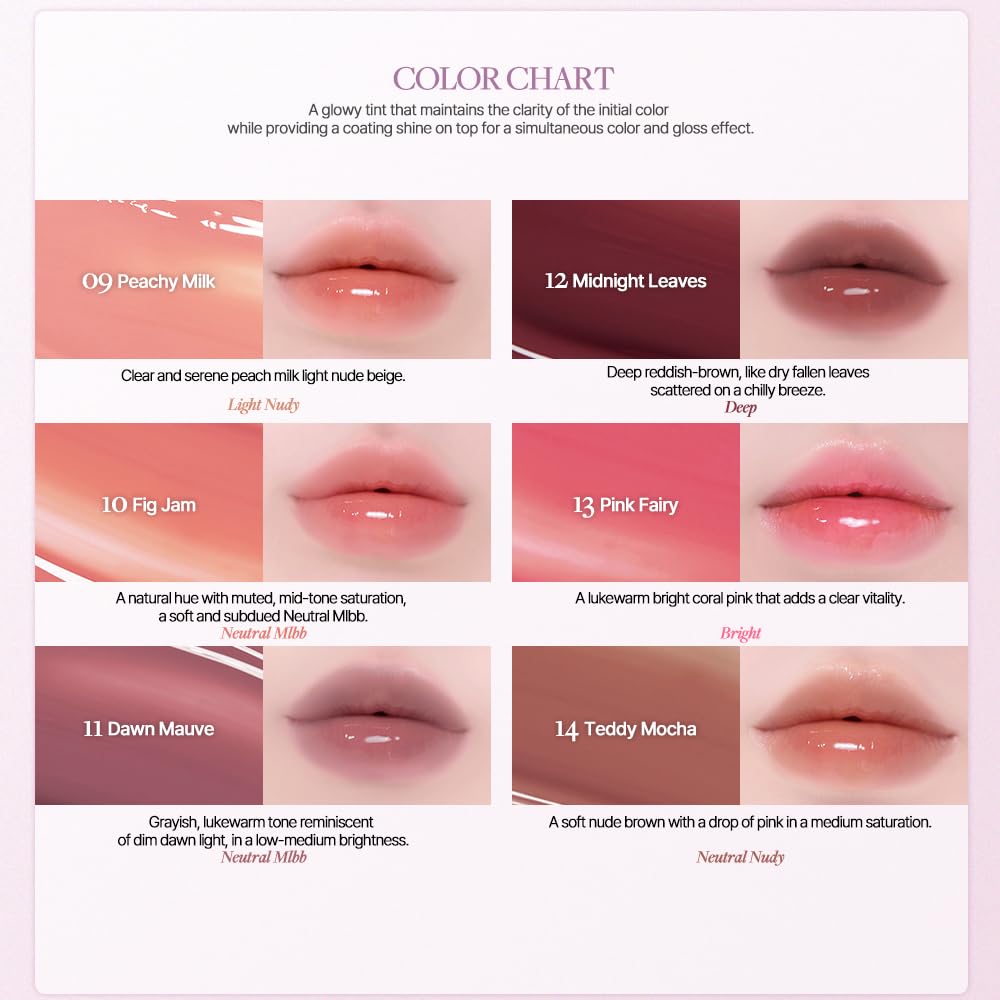 Heart Percent Dote On Mood One Way Glowy Tint – Muted Caramel Lip Stain