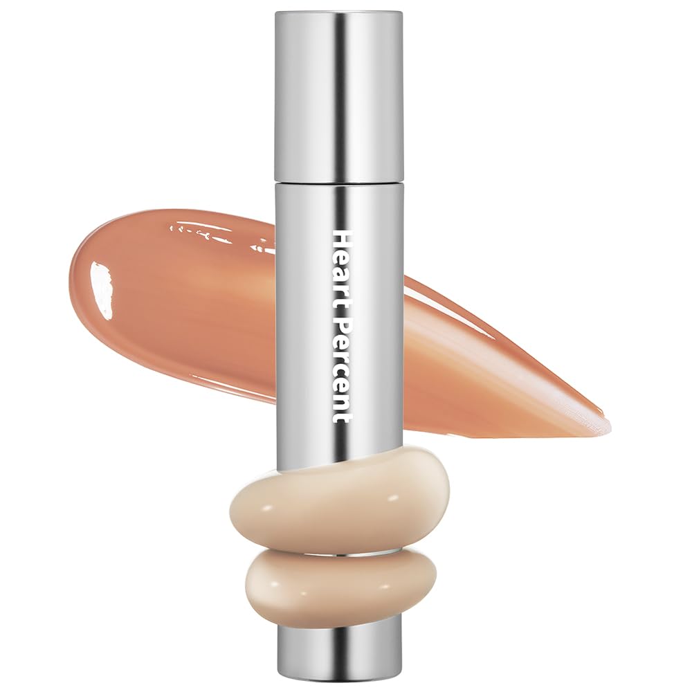 Heart Percent Dote On Mood One Way Glowy Tint #01 Bare Nude – Glass-Like High Shine Lip Stain