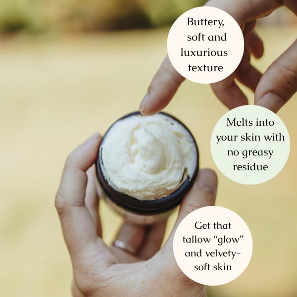 Hearth and Homestead Lavender Tallow Balm – Organic Whipped Moisturizer & Body Butter