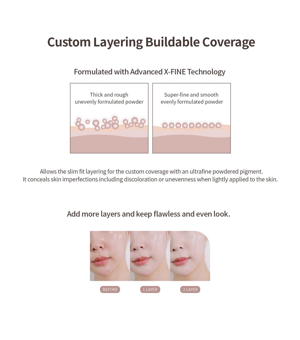 Heart Percent Dote on Mood Layer Cushion SPF 50+/PA+++ #21P – Full Coverage Foundation