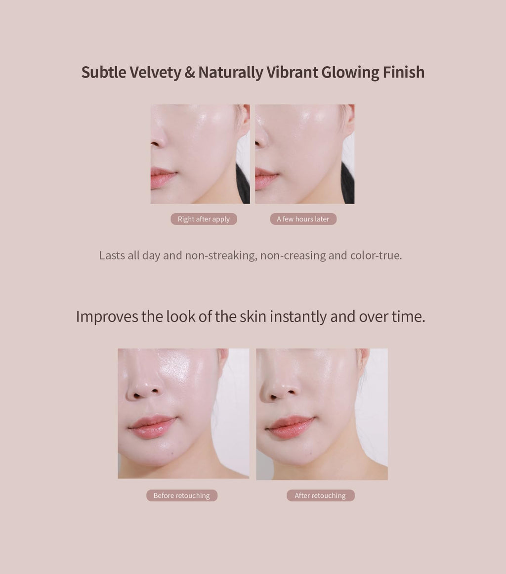 Heart Percent Dote on Mood Layer Cushion SPF 50+/PA+++ #21P – Full Coverage Foundation