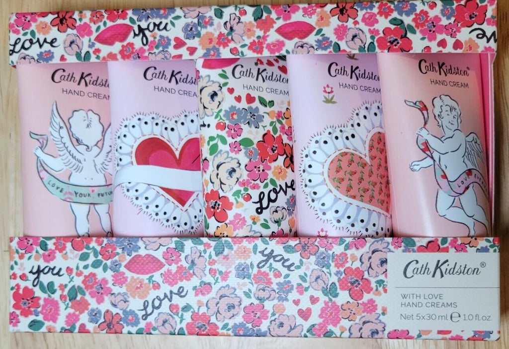 Heathcote & Ivory Cath Kidston With Love Cassis & Rose Hand Cream Set 5x30ml