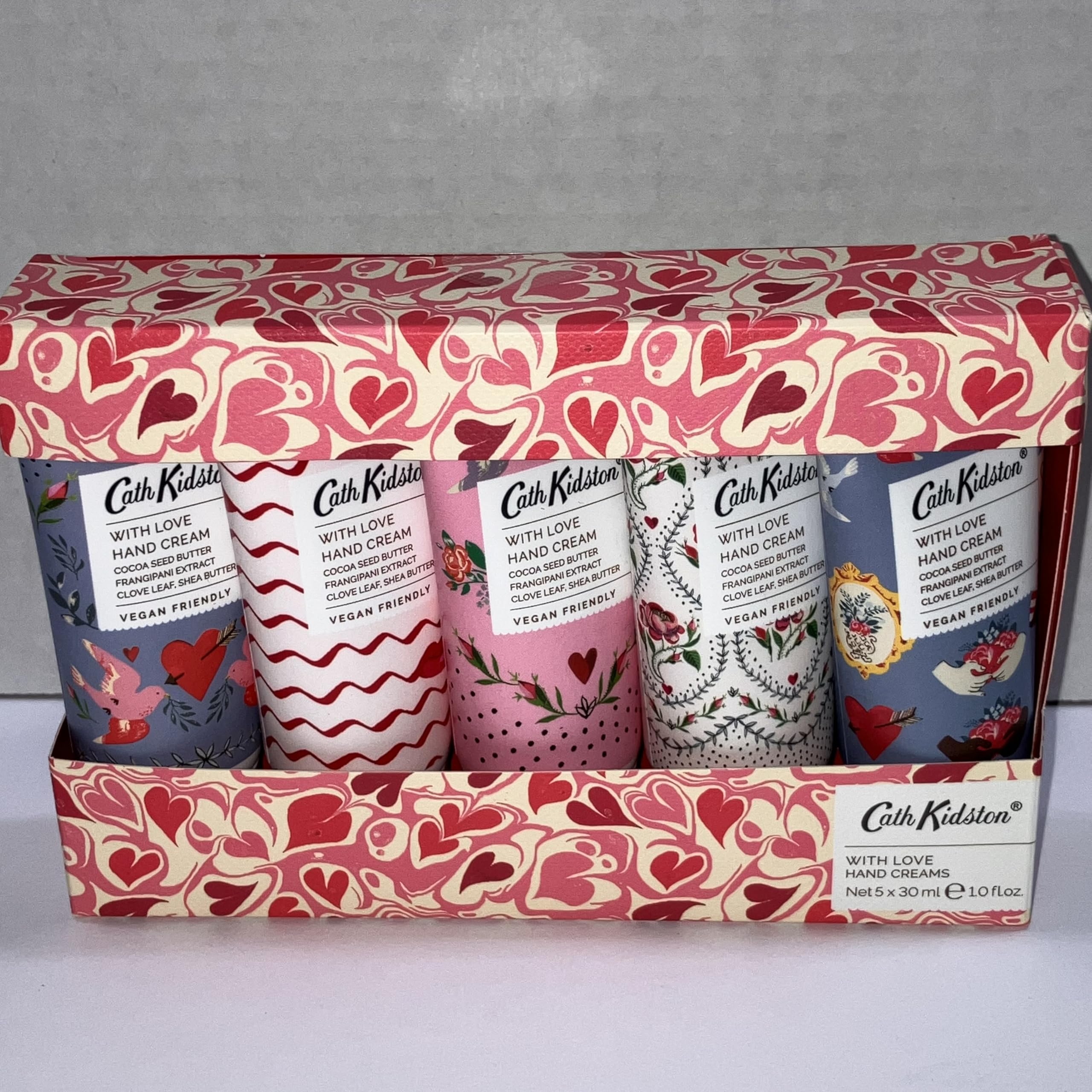 Heathcote & Ivory Cath Kidston With Love Cassis & Rose Hand Cream Set - 5x30ml