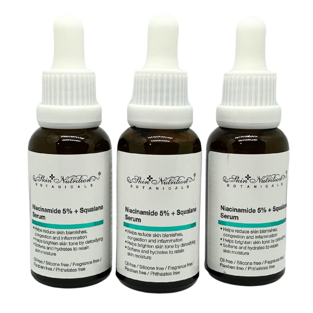 HEB Skin Nutrition Niacinamide 5% + Squalene Serum 1oz Pack of 3
