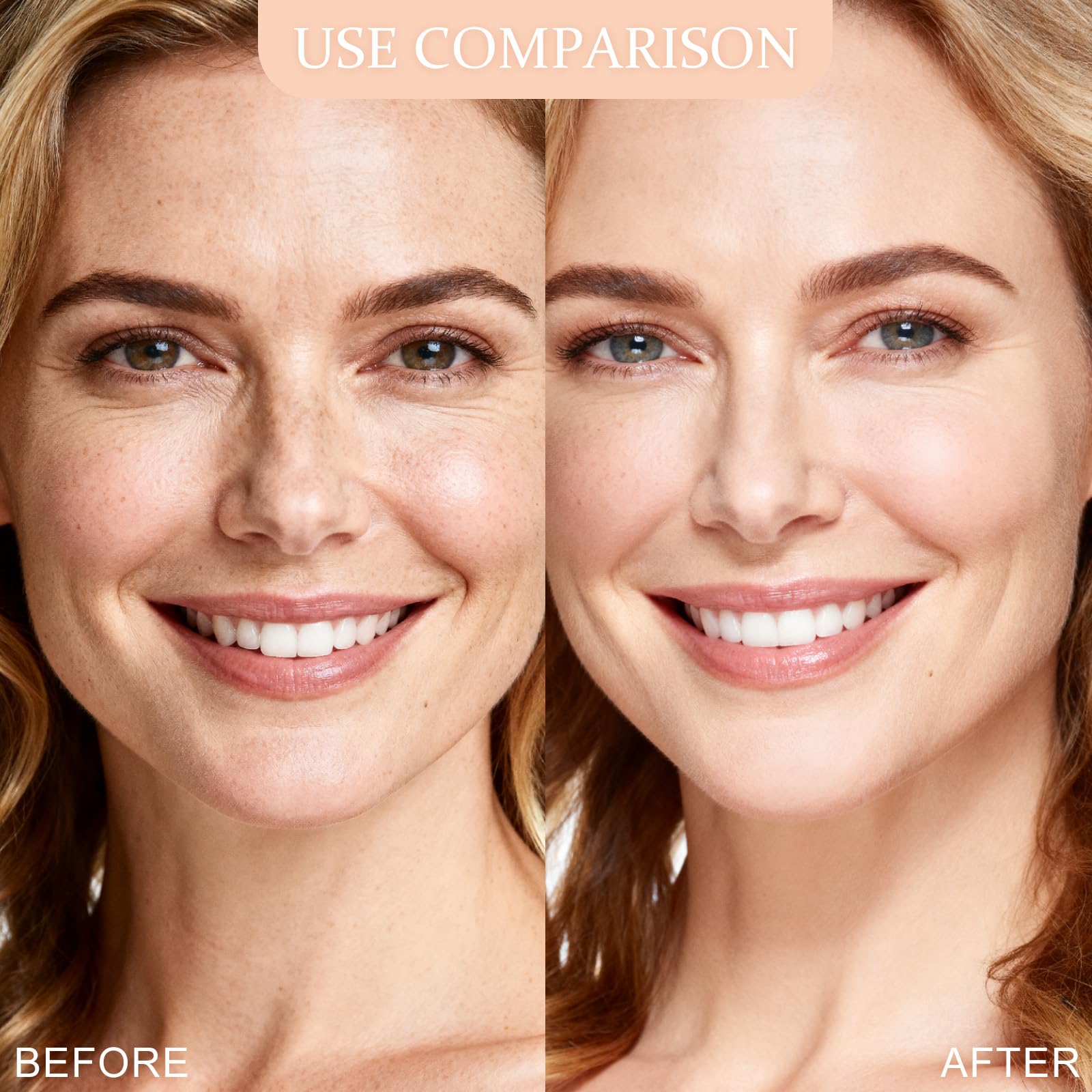 HECI BEAUTY Airbrush Foundation for Mature Skin – Silk Spray & Kabuki Brush Set | Shade 110 Light