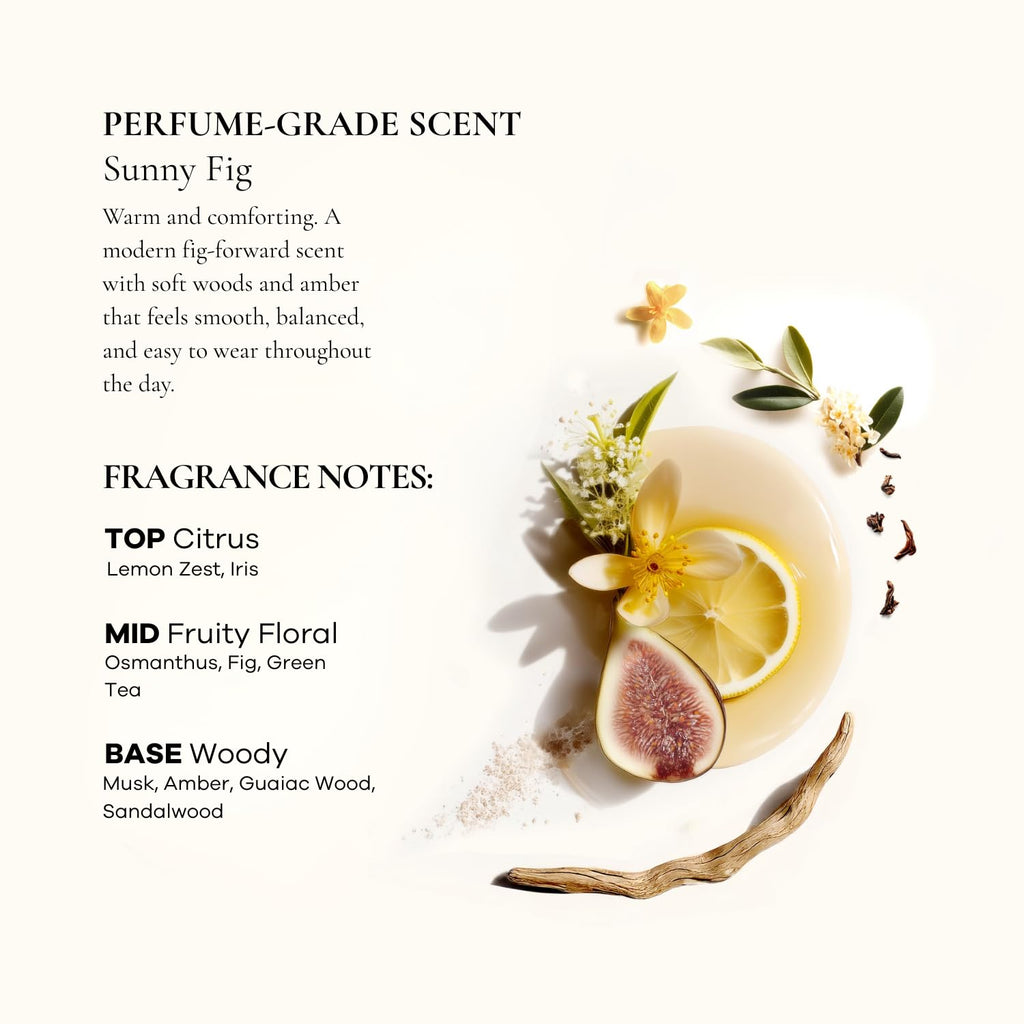 HedgeLeap Sunny Fig Scented Body Lotion | Fragrance Moisturizer with 2% Niacinamide & Hyaluronic Acid