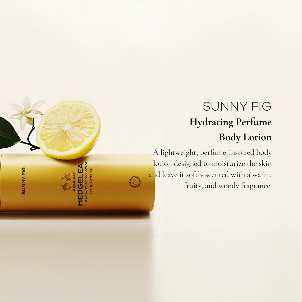HedgeLeap Sunny Fig Scented Body Lotion | Fragrance Moisturizer with 2% Niacinamide & Hyaluronic Acid