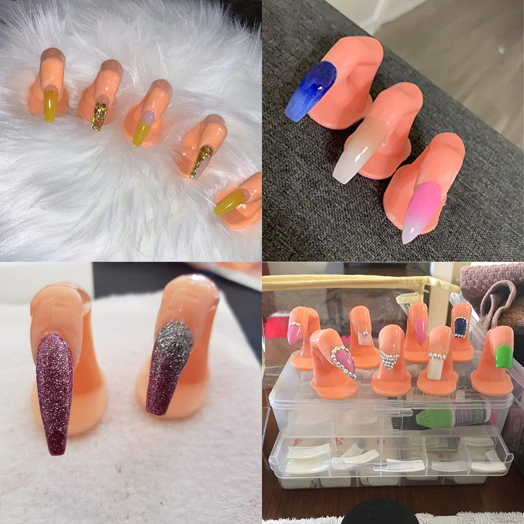 Hedume 120-Pack Practice Fingers for Nail Art Training | Beginners to Salon Artists
