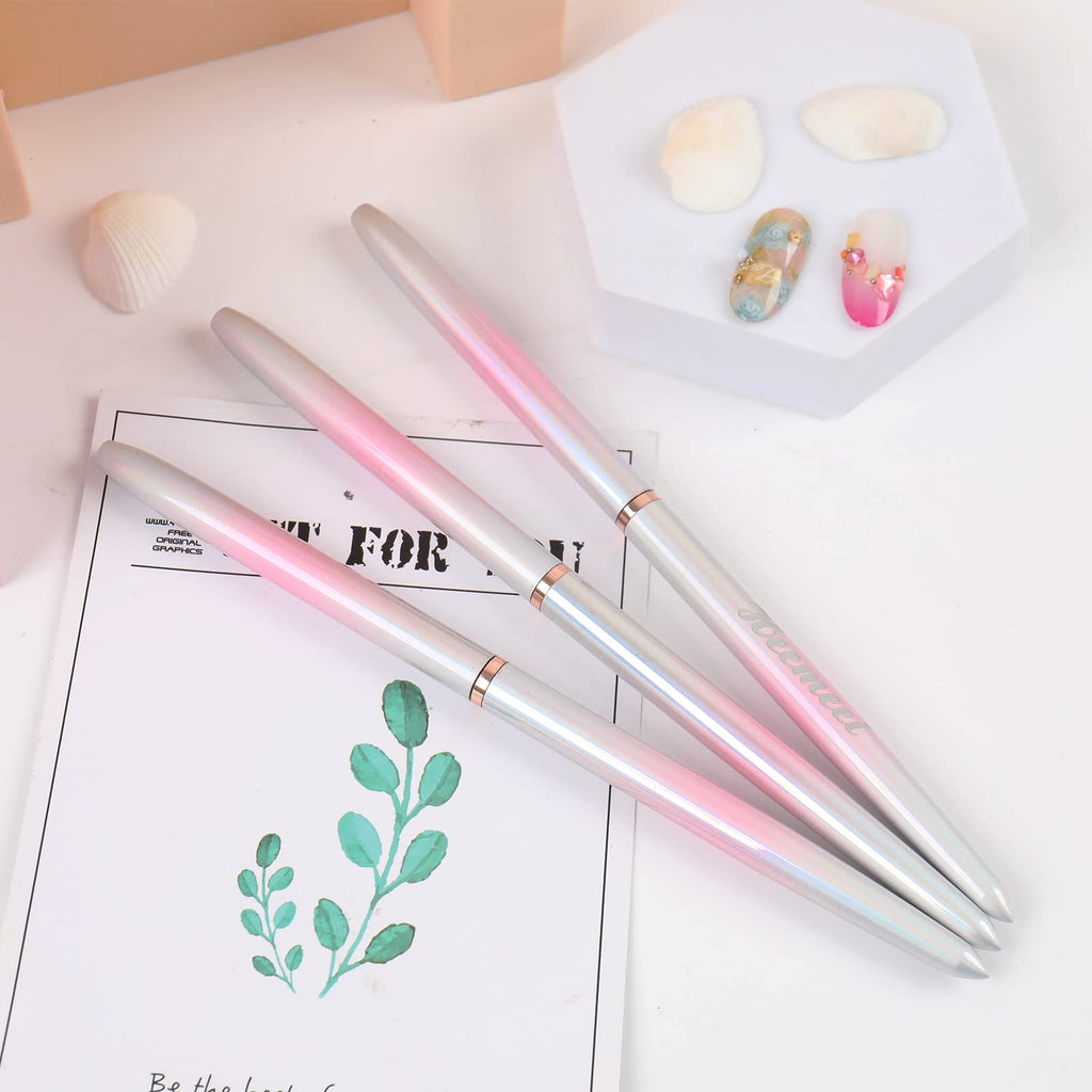 heemeei 8# Acrylic Nail Brush – 100% Kolinsky Hair, Sturdy Handle